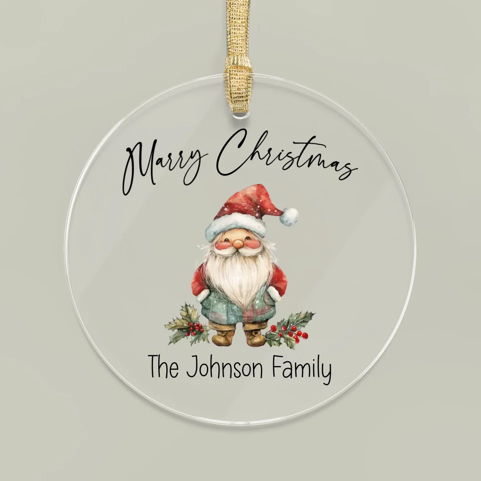 Family Christmas ornament