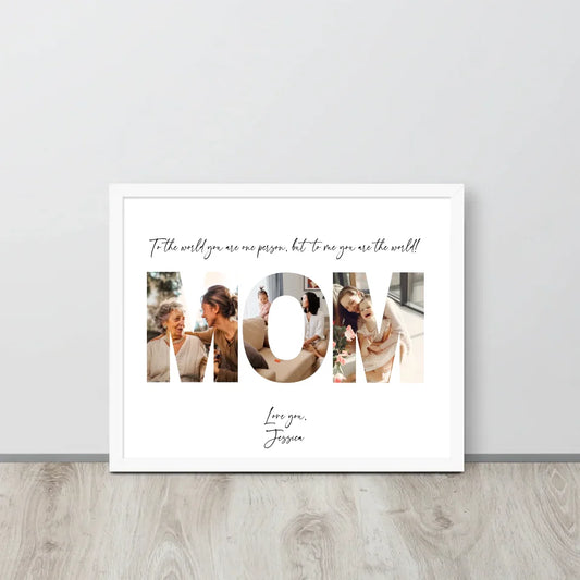 framed on the floor white