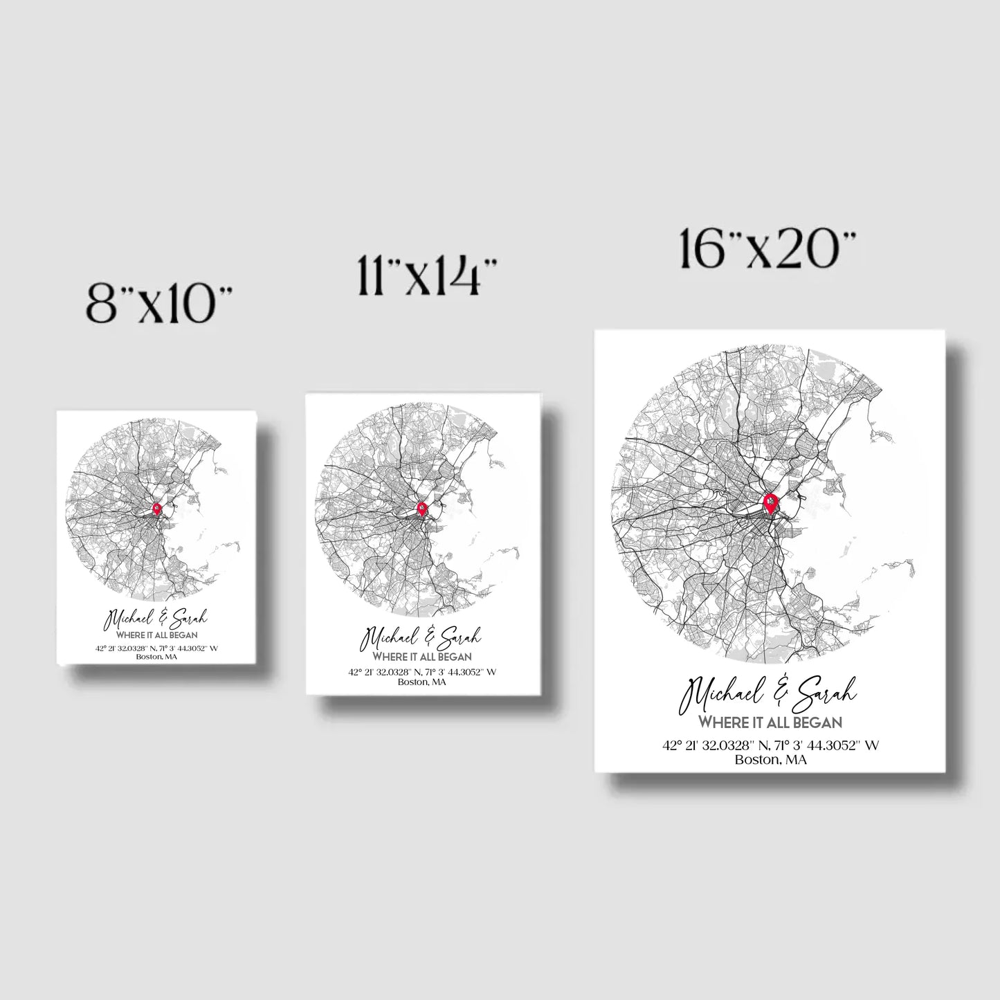 Where We Met Map Gift