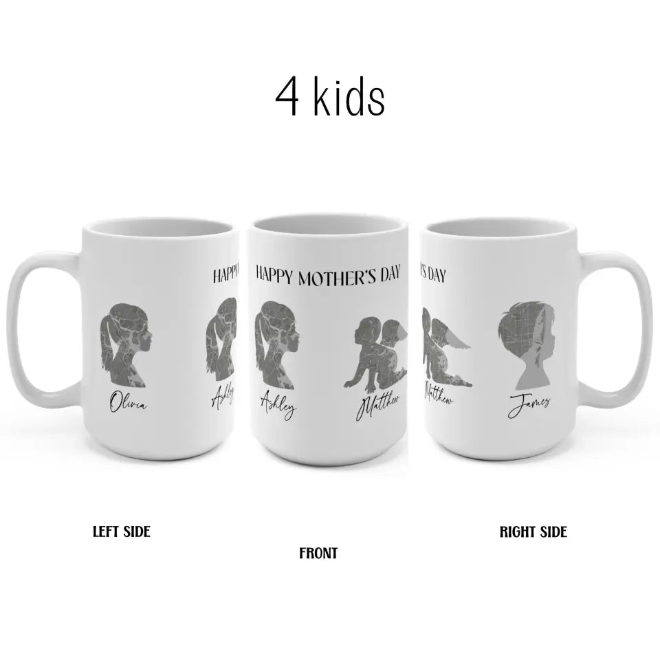 Personalized Mother's Day gift with kids names