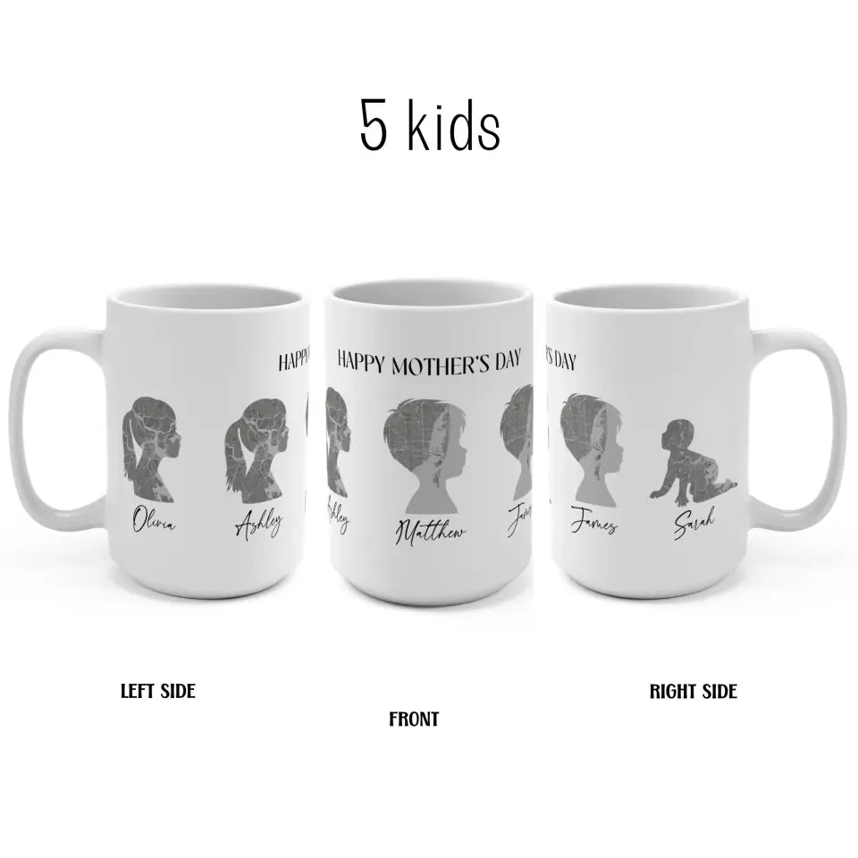 Personalized Mother's Day gift with kids names