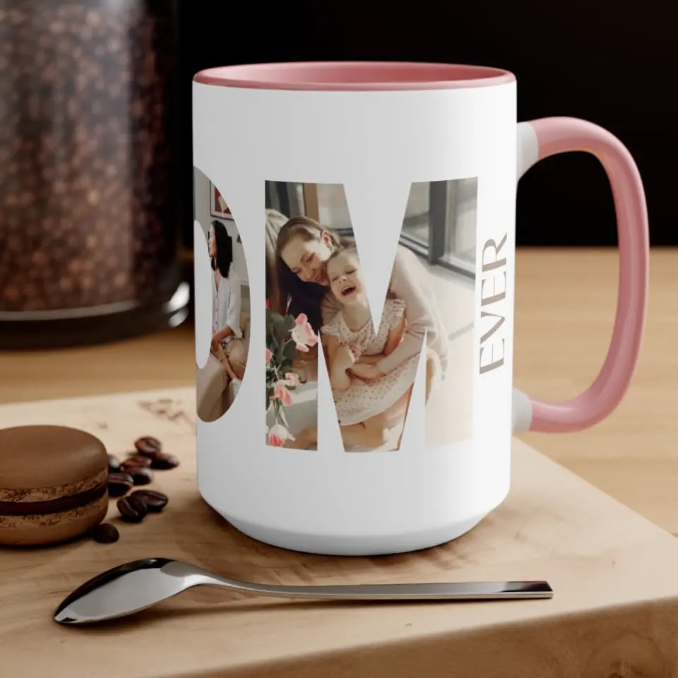 MOM photo collage mug