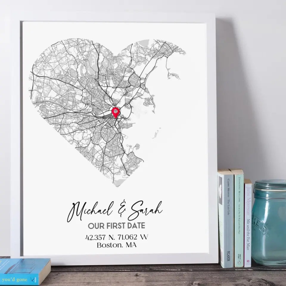 Where We Met Map Gift