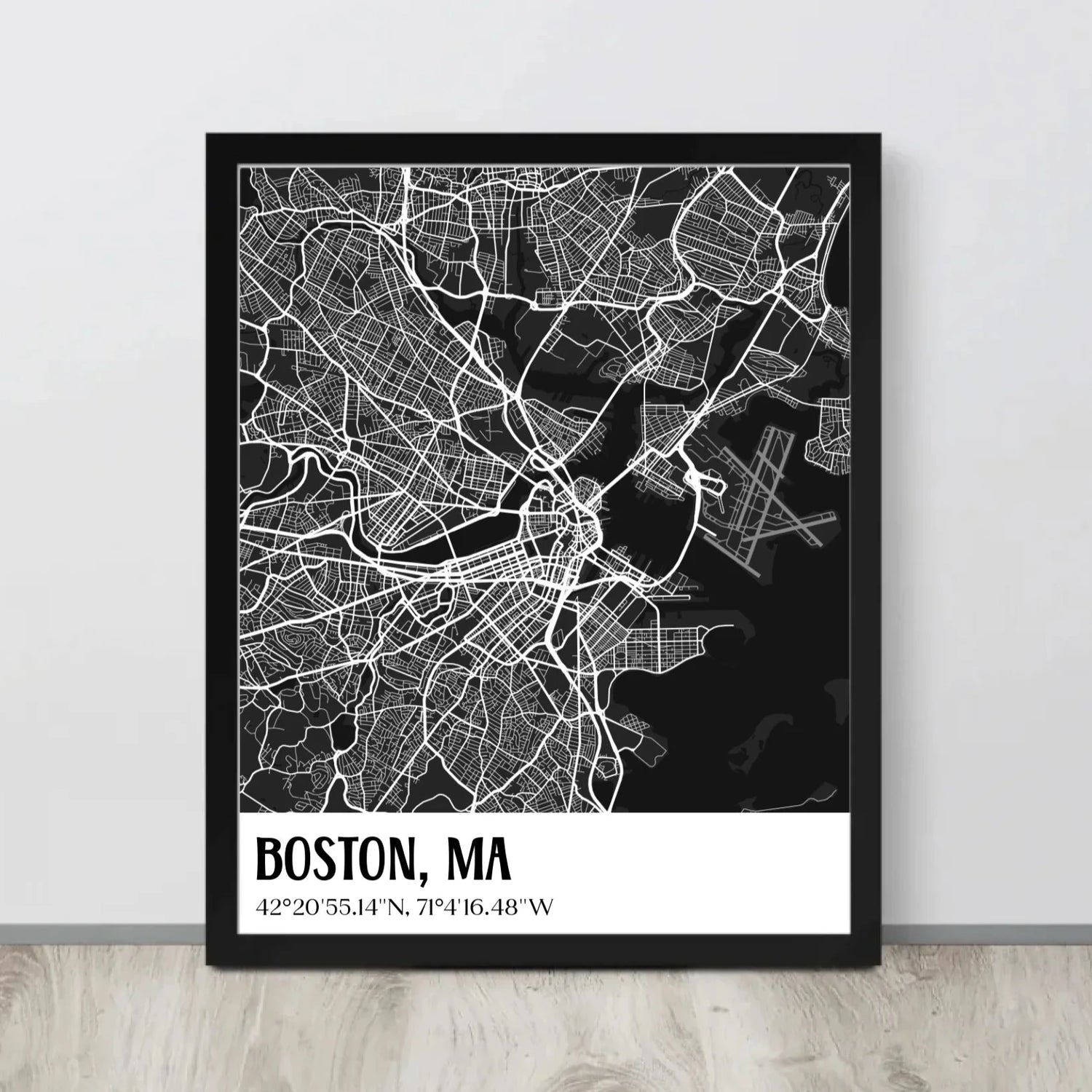 Boston free printable map