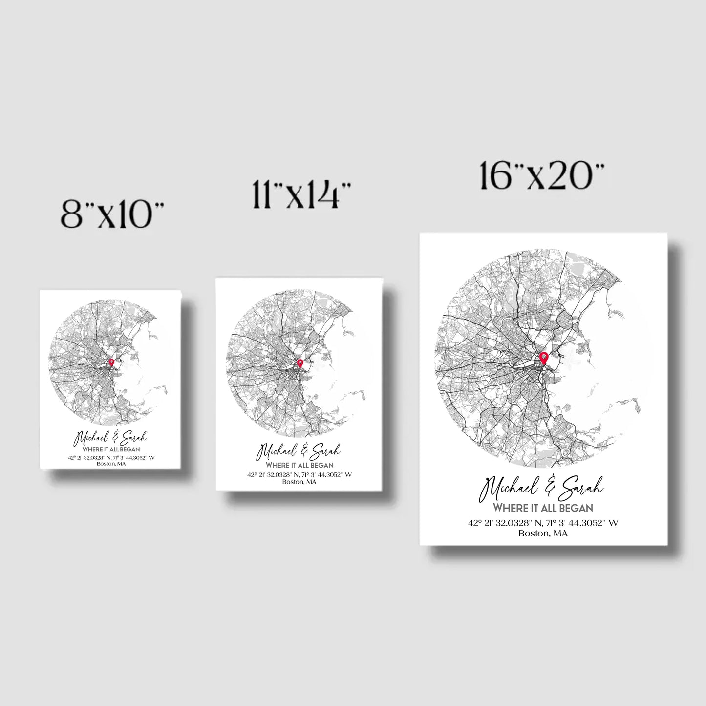 Where We Met Map Gift