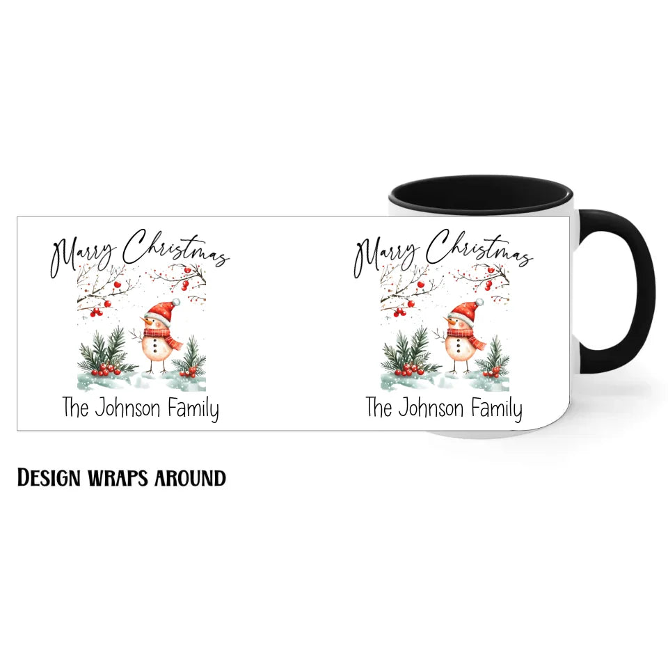 11oz black Family Christmas Mug