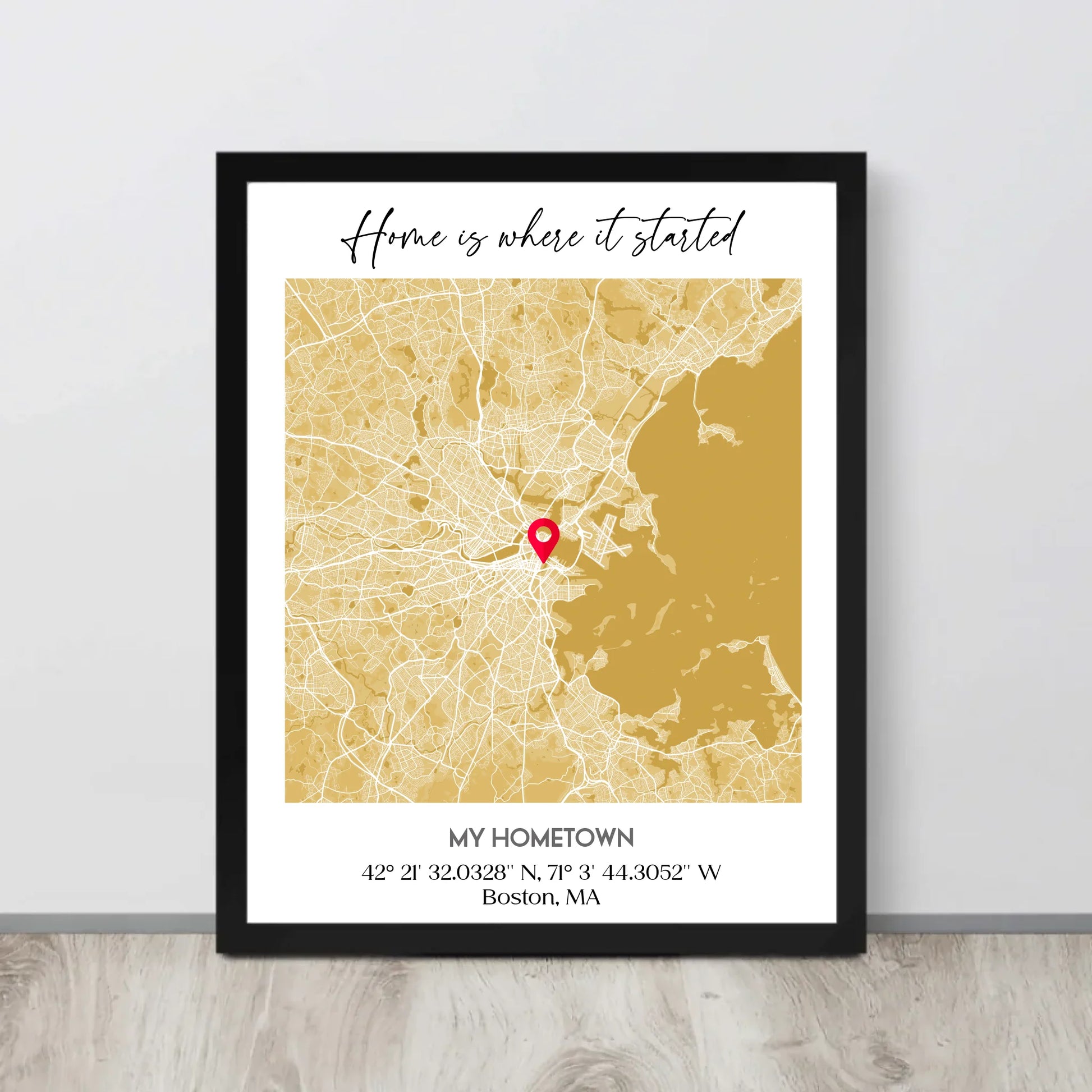 Custom Hometown City Map print 